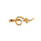 Broche Broche serpent or jaune et gris, rubis et diamants 58 Facettes NAR01482
