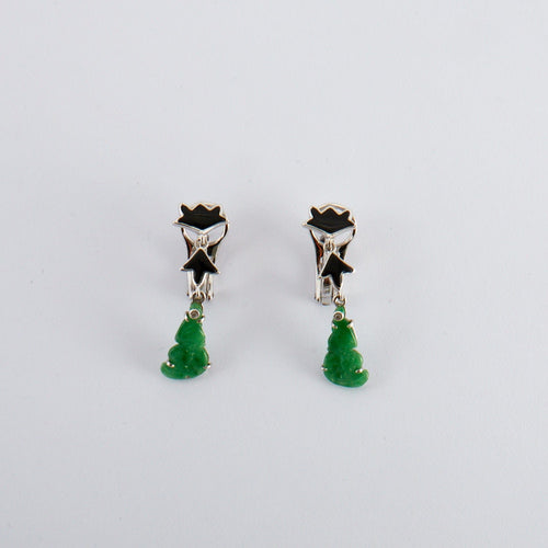 Boucles d'oreilles Boucles d Oreille Jade 58 Facettes
