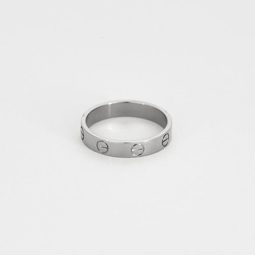 Bague 52 CARTIER - Love - Bague en or gris . Petit Modèle. 58 Facettes 58FC4-2