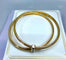 Bracelet Bracelet double joncs, or blanc, diamants, Yves Saint Laurent 58 Facettes AB601