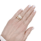 Bague 52 Bague Tank en or jaune, platine, diamants 58 Facettes 34444