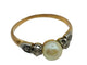 Bague Bague en or jaune avec perle, design Art déco 58 Facettes 50117