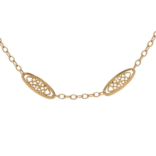 Collier Sautoir Or jaune - Epoque 1900 58 Facettes