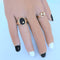 Bague 58.5 Bague Chevalière Mixte Onyx Diamant or jaune 58 Facettes AA 1743