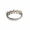 Bague 54 Bague bandeau moderne en or avec diamants 58 Facettes Q65B