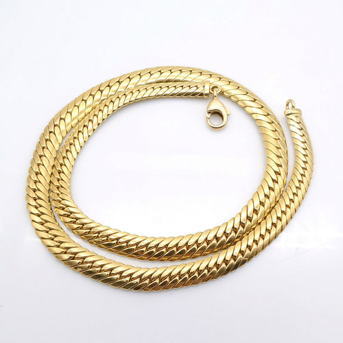 Collier Collier maille anglaise or jaune 58 Facettes