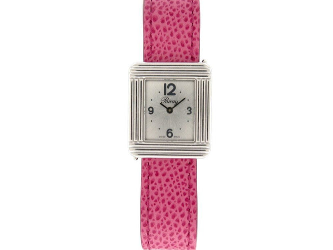 Montre montre POIRAY ma premiere pm acier 26mm bracelet cuir quartz lady 58 Facettes 269224