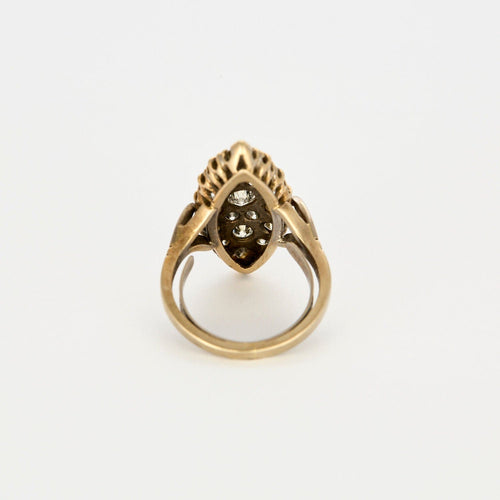 Bague 48 Bague Marquise Or Blanc Diamants 58 Facettes