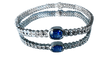 Bracelet Bracelet or blanc saphir et brillants 58 Facettes