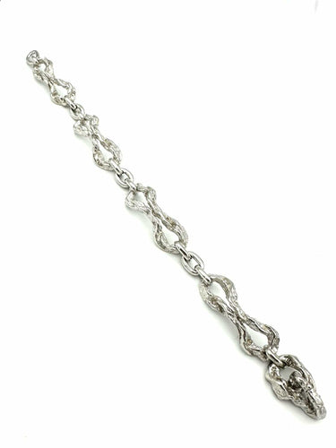 Bracelet GILBERT ALBERT. Bracelet vintage argent 800/00 58 Facettes