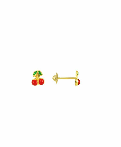 Boucles d'oreille Boutons d'oreille Or jaune 18K 58 Facettes XLFR8976/BoutonsCerises