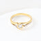 Bague Bague solitaire bicolore avec diamant taille brillant 58 Facettes 129595