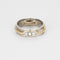 Bague Double Alliance or jaune platine diamants 58 Facettes LP1129/13
