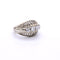 Bague 51.5 Bague bombee platine et diamants 58 Facettes 32