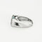 Bague 52.5 Bague or blanc, aigue marine et diamants 58 Facettes GU179