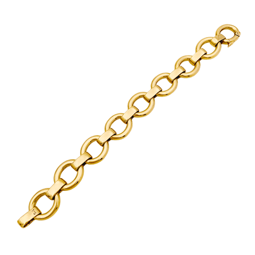 Bracelet Bracelet or jaune, diamants. 58 Facettes 34707