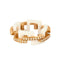 Bague 50 MELLERIO - Graphic - Bague or rose, céramique et diamants 58 Facettes J1PG463-9D50