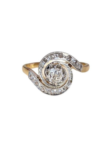 Bague 57 Bague tourbillon Belle Époque diamants 58 Facettes