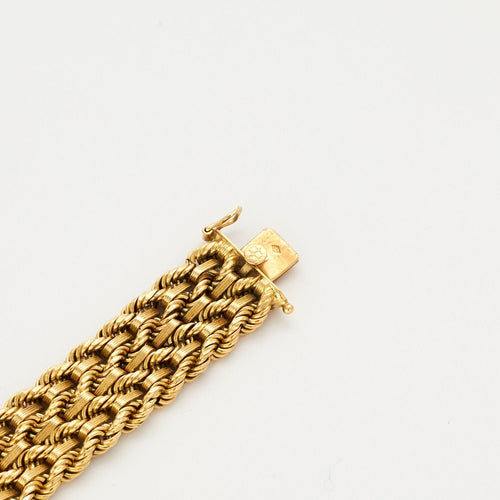 Bracelet Bracelet ou jaune 58 Facettes LP498/2