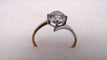 Bague 56 Bague solitaire or et Oxyde de Zirconium 58 Facettes 13071