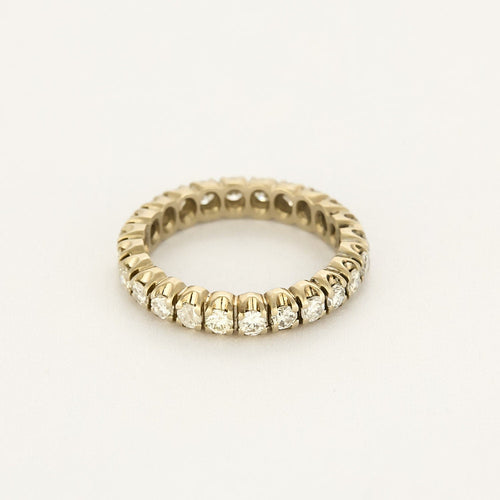 Bague 49,5 Alliance américaine en or blanc et diamants 58 Facettes DINA0145X2