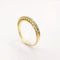 Bague 51 Bague en or jaune et diamants 58 Facettes