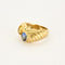 Bague 48 Bague en or jaune, saphir et saphir jaune 58 Facettes PER16122