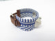 Collier bracelet HERMES rival caval collier de chien cuir barenia toile  rare 58 Facettes 266051
