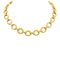 Collier Collier en or jaune, maillons ovales et diamants. 58 Facettes 34706
