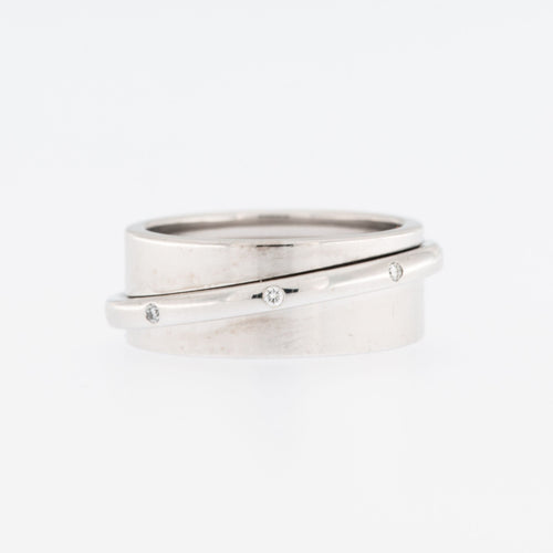 Bague 52.5 DINH VAN - Bague Eternité cinétique diamants 58 Facettes