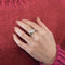 Bague 54 Chevalière Platine Diamantée 58 Facettes LP1102/13
