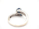 Bague 54 Bague toi et moi en or blanc 750, saphirs et diamants 58 Facettes