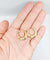 Boucles d'oreilles Créoles art déco or rose 58 Facettes A05375
