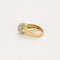 Bague 52.5 Bague dôme en or jaune et or blanc 18K 58 Facettes CAL2280