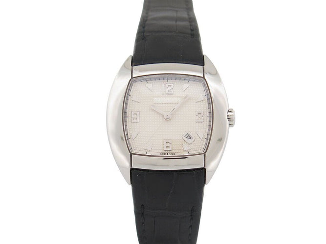 vintage montre BOUCHERON mec acier 35mm cuir crocodile automatique lady 58 Facettes 265449