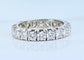 Bague 53 Alliance en or blanc et 20 diamants 58 Facettes AB578