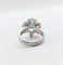 Bague 46.5 Bague vintage or blanc 14k émeraude et diamants 58 Facettes A05891