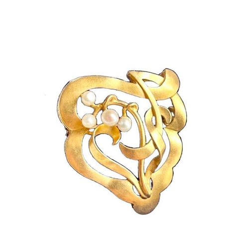 Broche Broche Art Nouveau or jaune 58 Facettes