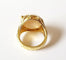 Bague 53 Bague or jaune 18k - Perle Mabé et diamant 58 Facettes