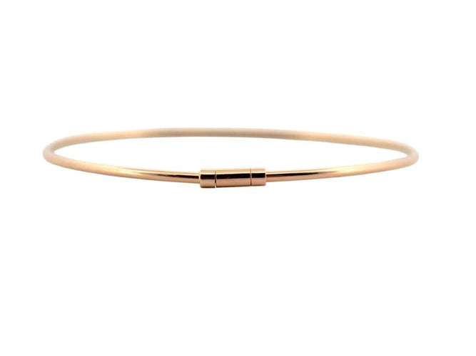 Bracelet bracelet VANRYCKE jonc le fil de la vie t1 en or rose 18k 58 Facettes 266851