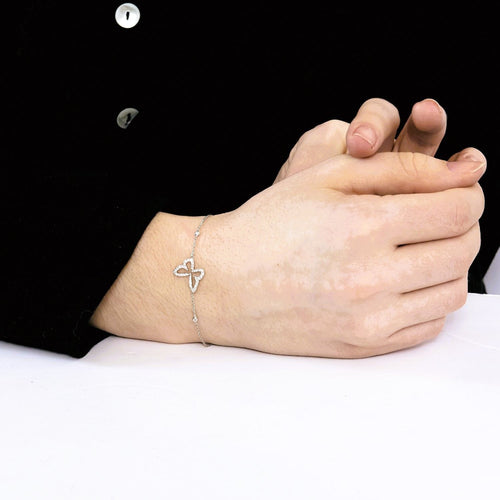 Bracelet MESSIKA -Bracelet Butterfly or blanc et diamants 58 Facettes