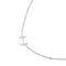 Collier or blanc et diamants. 58 Facettes 33429