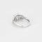 Bague 54 Bague solitaire en or blanc sertie d'un diamant taille princesse de 3,02 carats 58 Facettes