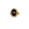 Bague Bague en or jaune avec grenat ovale facetté de 2,5 carats 58 Facettes 2501001