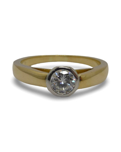 Bague 58 Bague solitaire or et diamant 58 Facettes 00038401