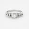 Bague 52 Bague solitaire en or gris 58 Facettes