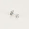 Boucles d'oreilles Puces d'oreilles en or blanc et diamants 58 Facettes B250570