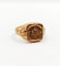 Bague 59 Bague chevalière victorienne fleur ciselée en or rose 18k (circa 1890) 58 Facettes A06408