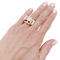 Bague 51 Bague « Tank » or jaune, platine, diamants taille 8/8. 58 Facettes 34626