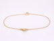 Bracelet Bracelet en or avec cœur en diamant 0,10 carat 58 Facettes 2233